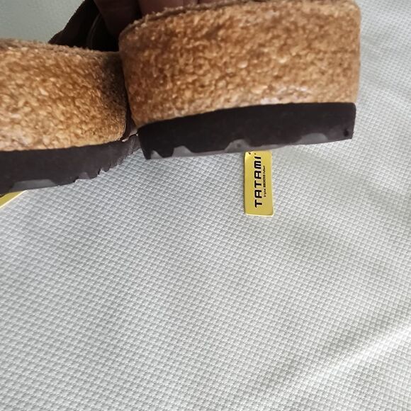 Birkenstock Tatami Leather Brown Mules & Clogs with Decorative Buckle - Picture 8 of 8